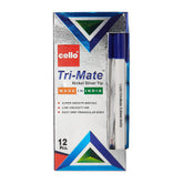 12 قطعة قلم حبر 1.00 - أزرق